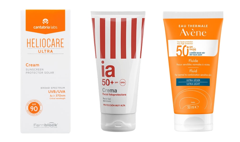protectores solares faciales
