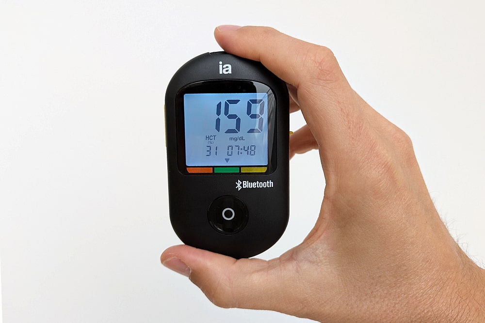 pantalla glucómetro de Interapothek