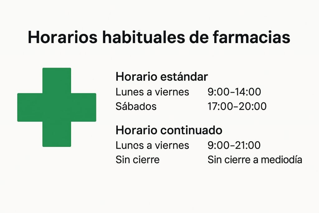 horarios habituales de farmacias en España