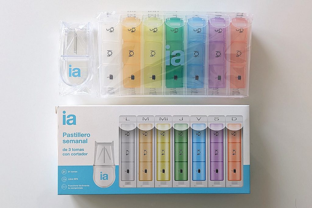 pastillero semanal de farmacia