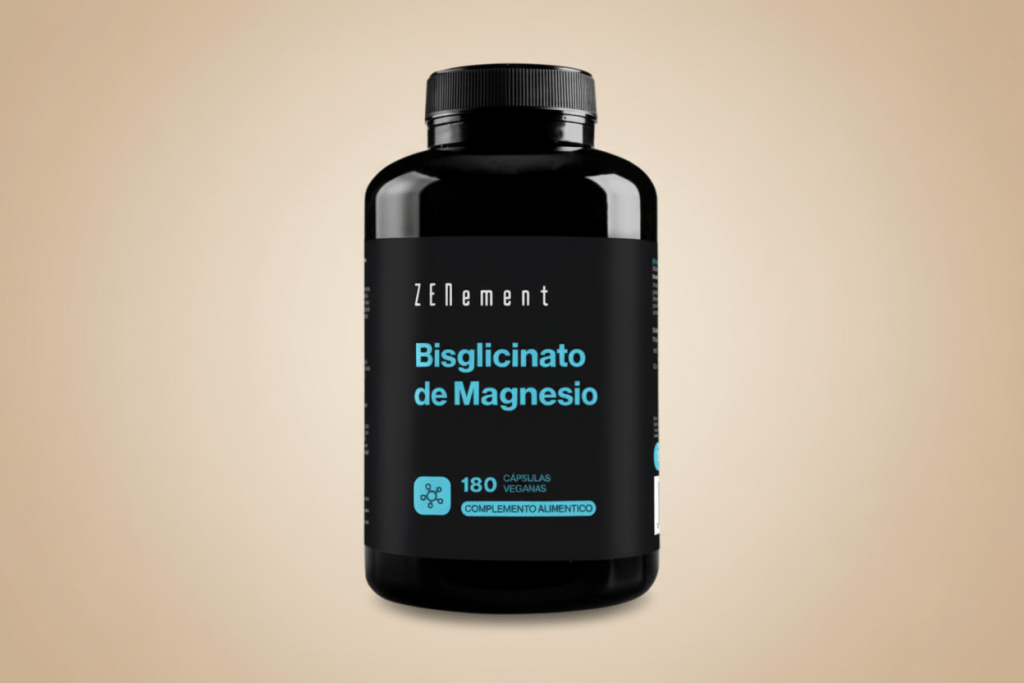 Envase de Zenement Bisglicinato de Magnesio con 180 cápsulas veganas